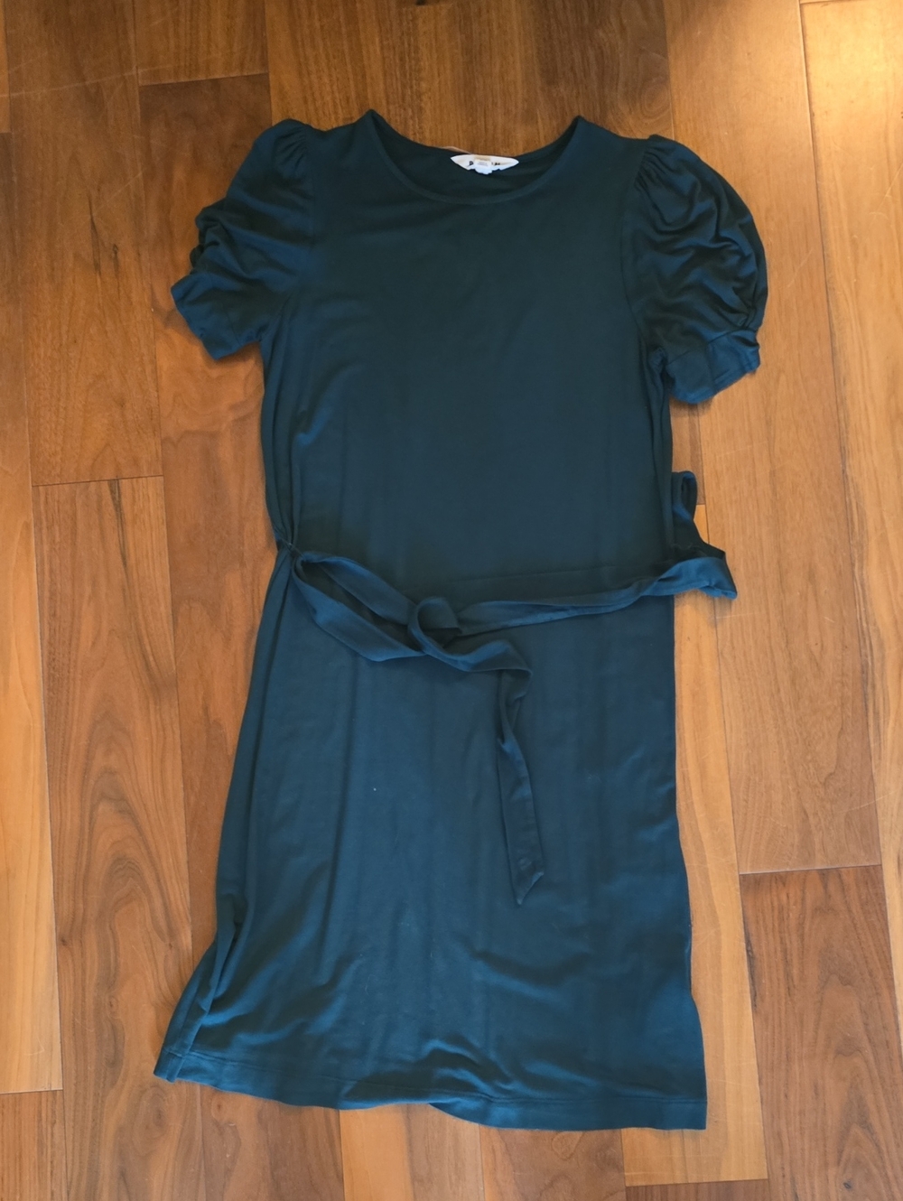 Boden Emerald Green Dress with Tie Belt